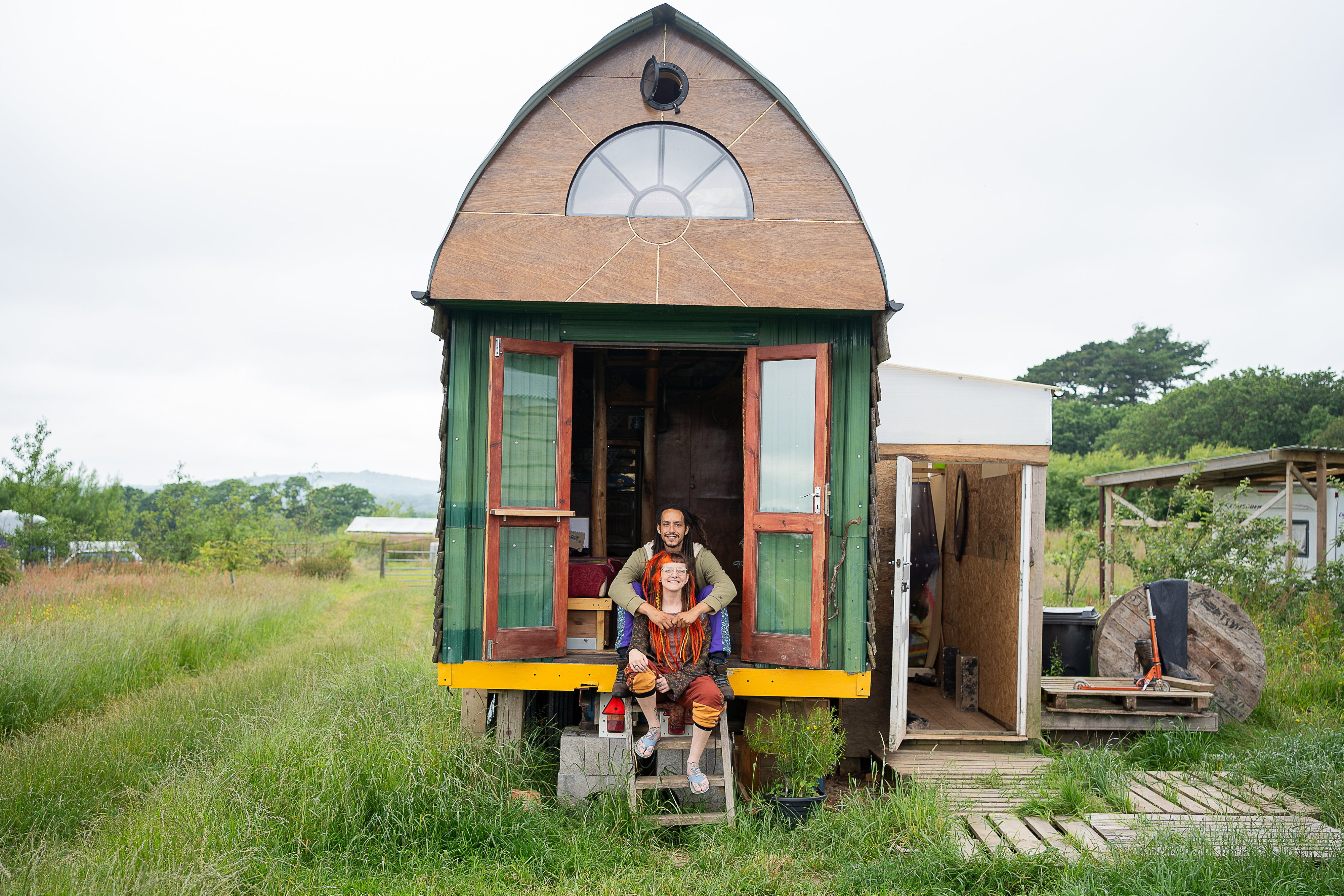 Mum-of-two Ember Smith lives in a tiny home in Devon