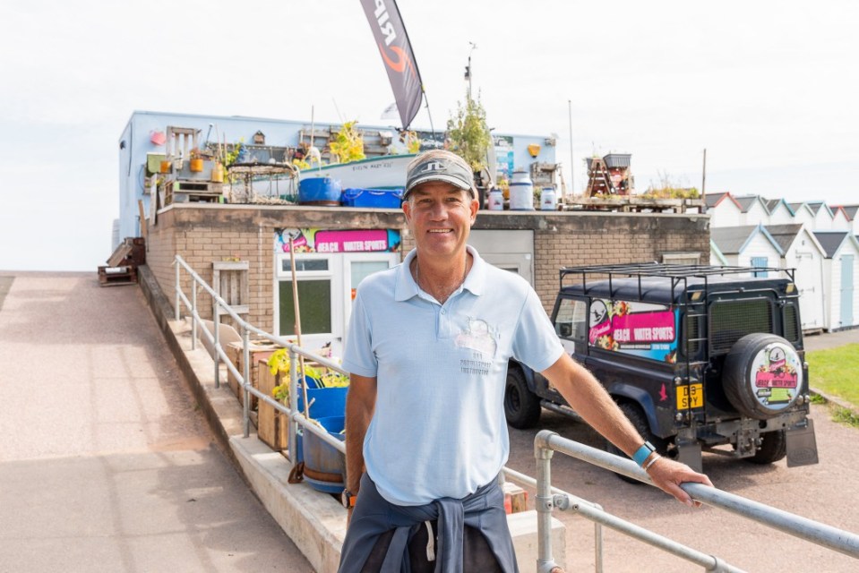 Robert Wood, 53, owner of Broadsands Beach Watersports Centre, Paignton, Devon