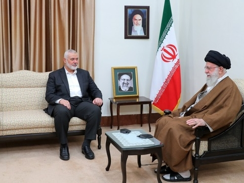 Haniyeh had met Khamenei hours earlier at the inaugeration