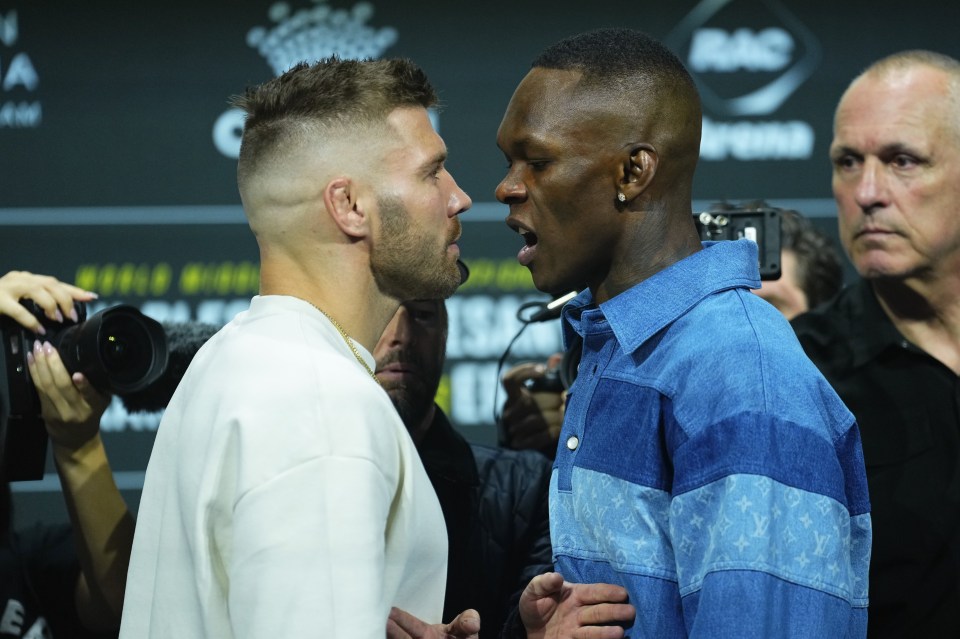 Israel Adesanya challenges Dricus Du Plessis for the middleweight title at UFC 204