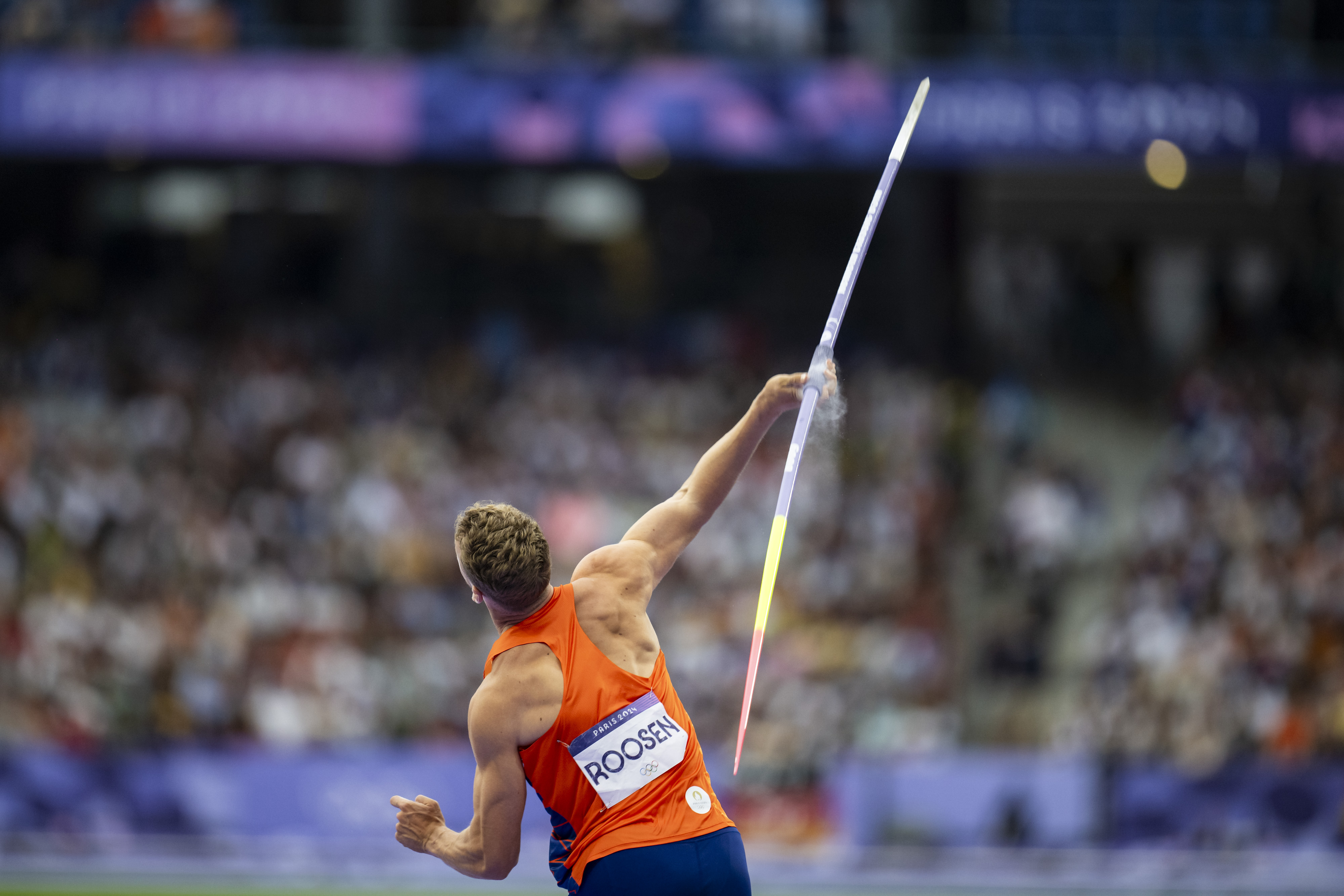 The Javelin portion of the athletics got underway on Sunday evening