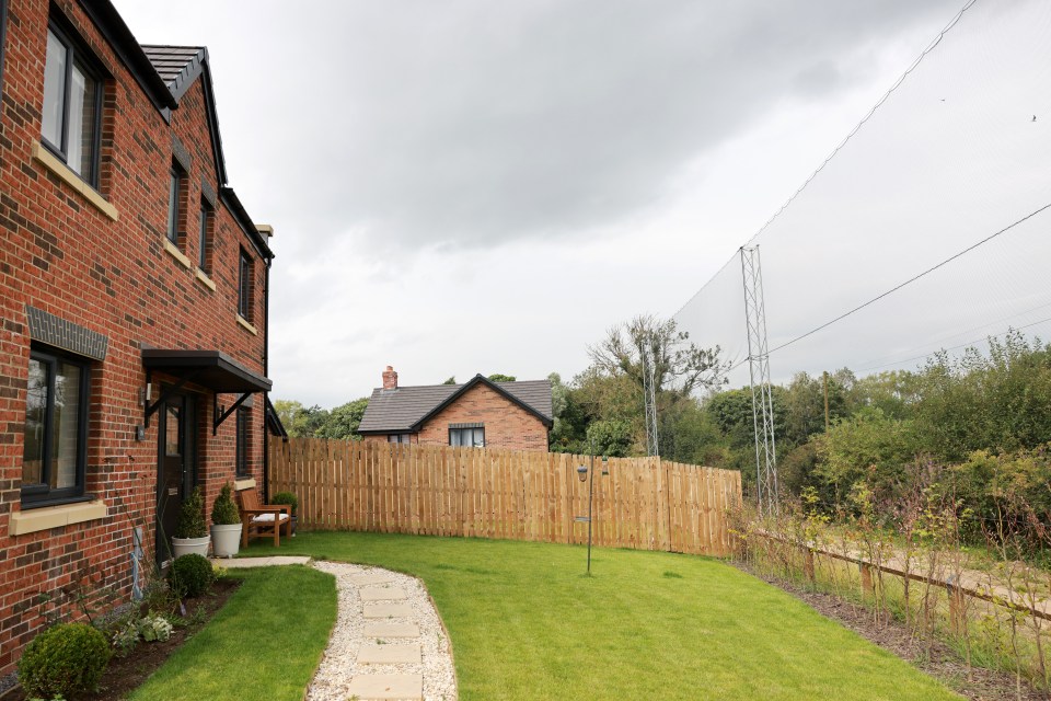 A 12-metre metal structure was built right outside a couple's new home