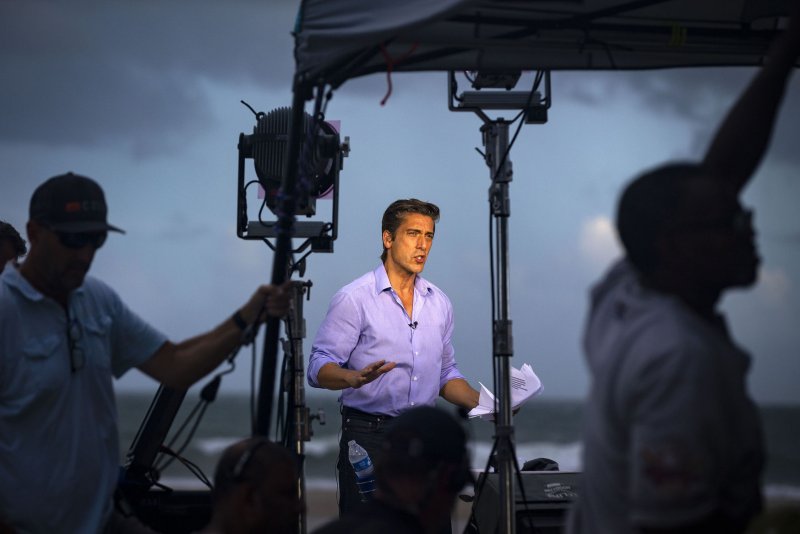 The debate at Philadelphia’s National Constitution Center will begin at 9 p.m. EDT and be moderated by ABC World News Tonight anchor David Muir (pictured) and ABC News Live anchor Linsey Davis. File Photo by Al Drago/UPI