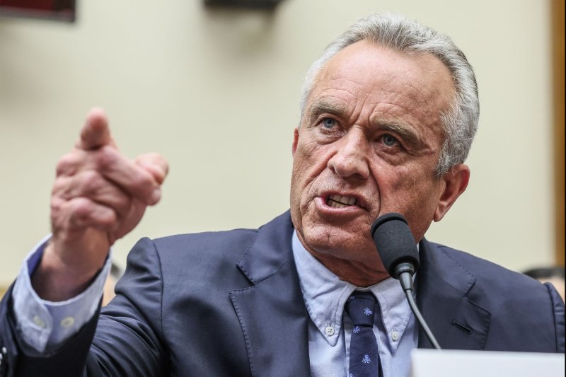 Robert F. Kennedy Jr.'s campaign is considering whether to drop its independent bid for president, as it faces dwindling funds and legal challenges, according to Kennedy running mate Nicole Shanahan who revealed Tuesday that they could "join forces" with former President Donald Trump. File Photo by Jemal Countess/UPI