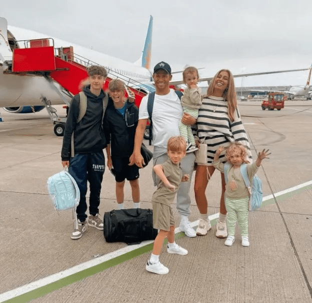 Stacey has jetted off on holiday with Joe Swash and her five kids