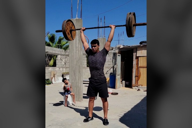 Gaza weightlifter