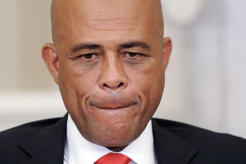 Martelly, 63, lead Haiti from 2011-2016 and allegedly abused his influence to facilitate the trafficking of drugs, such as cocaine, that was destined for the U.S. market, the U.S. Treasury announced Tuesday in new sanctions on the former leader. Pool Photo by Olivier Douliery/UPI