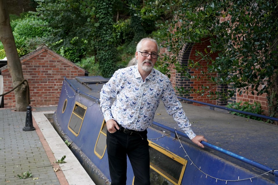 Stephen Cuddy, 59, spent six months and £30,000 building the canal in his back garden