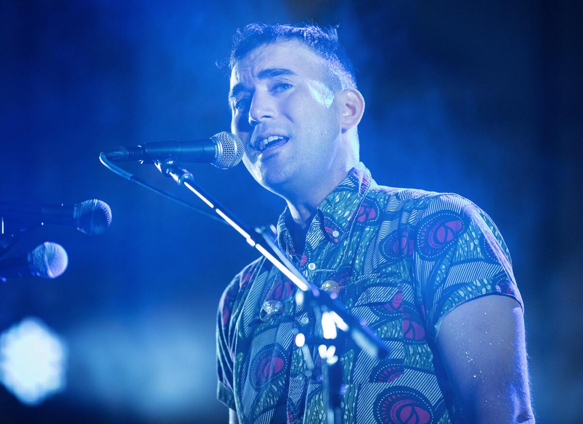 Sufjan Stevens performs at Hollywood Forever Cemetery in 2017.