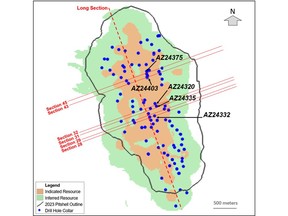 Figure 1 – Plan View Location of Cross-sections and Drill Holes Reported in This News Release