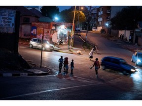 Children play in the Yeoville area of Johannesburg, on Aug. 11, 2024. The inner city endures the ongoing collapse of energy infrastructure. Photographer: Leon Sadiki/Bloomberg