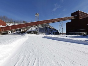 FILE - A former iron ore processing plant near Hoyt Lakes, Minn., that would become part of a proposed PolyMet copper-nickel mine, is pictured on Feb. 10, 2016.