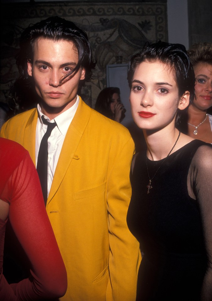 Winona began dating Johnny Depp when she was 17 and he was 27