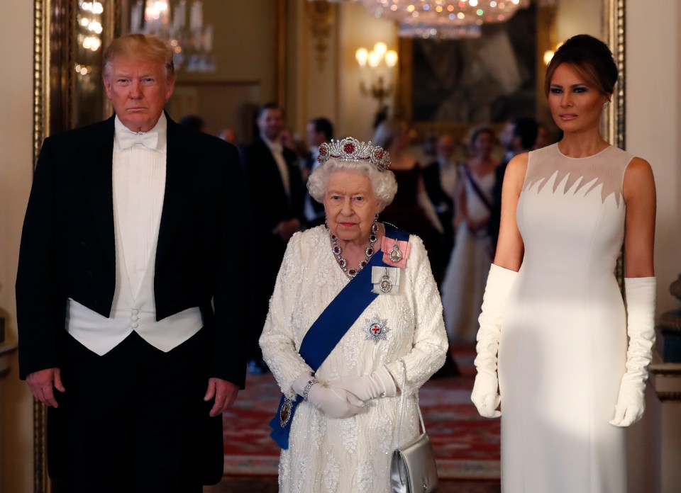 Trump was the Queen's guest at a State Banquet