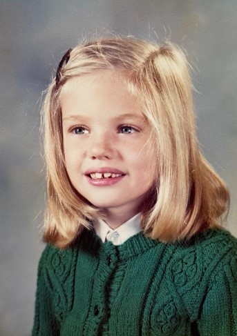 Charlotte Hawkins shared her adorable younger self posing for a school picture