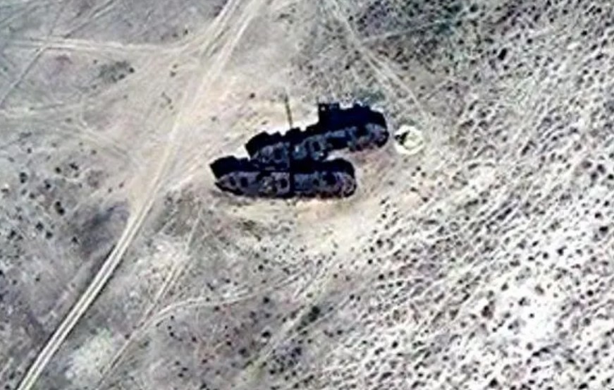 Rusting ships can be seen from space