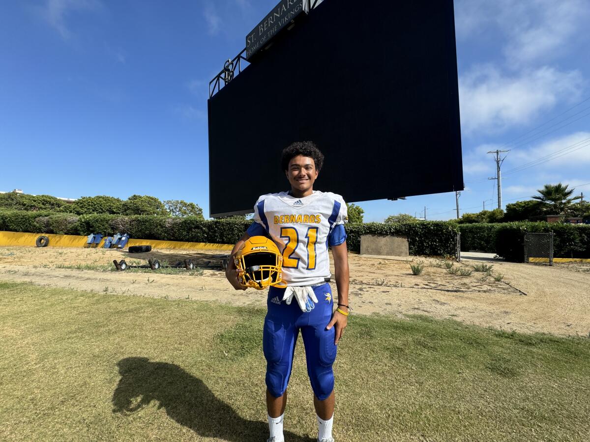 Senior receiver Chase Williams will finally get to play football for St. Bernard this season. 