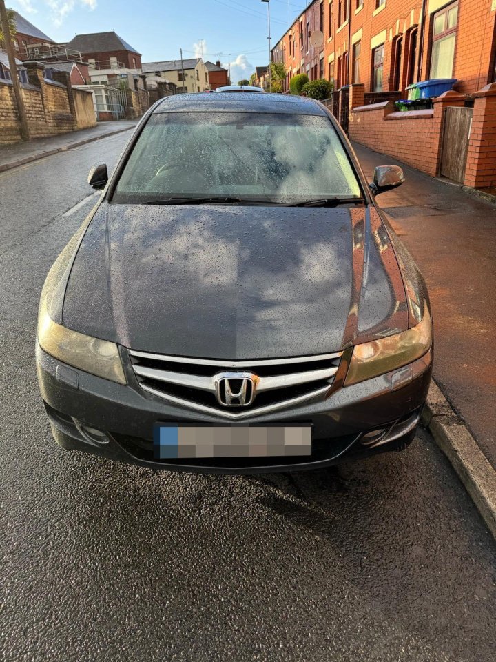 Osman's Honda Accord which broke down on the motorway just hours after he bought it