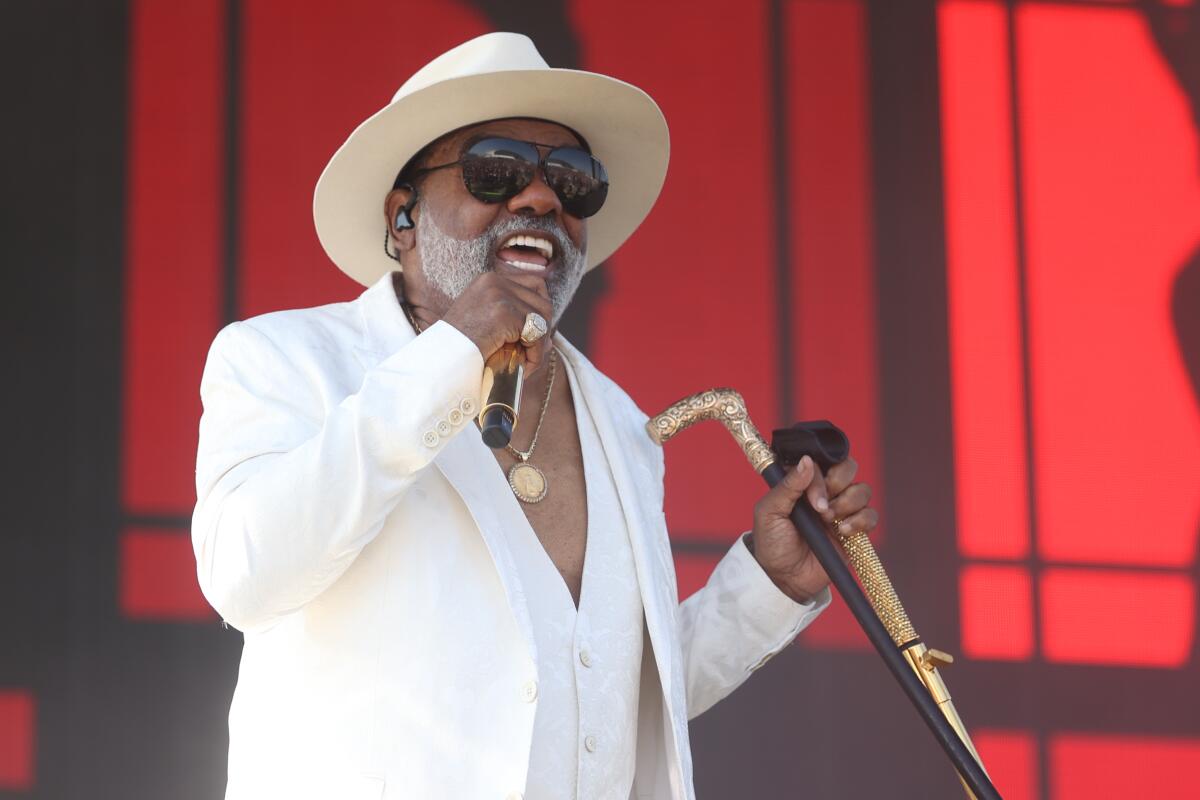 Ron Isley of the Isley Brothers onstage at Inglewood's Fool in Love festival.