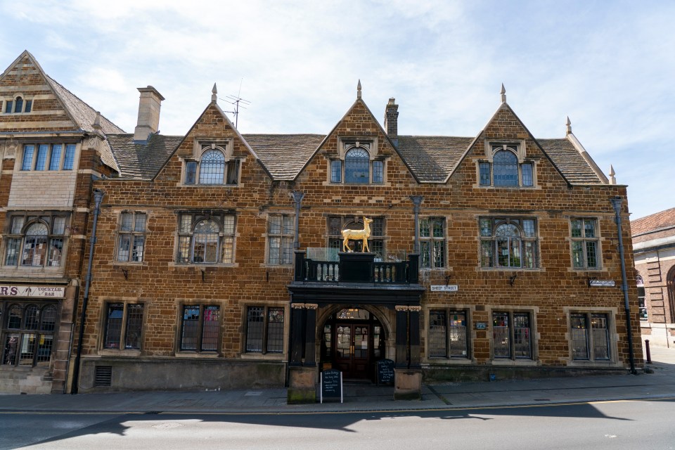 Olly fell from the window at the Hind Hotel in Wellingborough