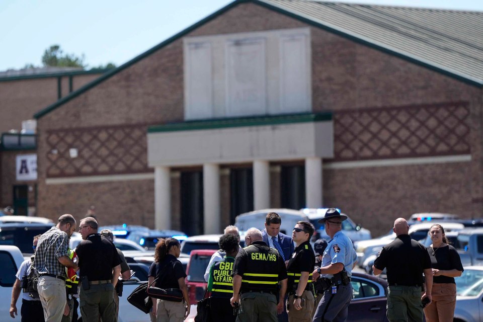 A large police presence responded to the scene