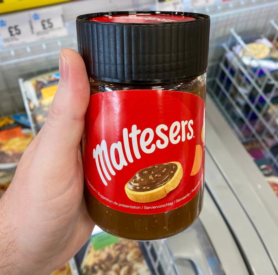 Maltesers chocolate spread on offer for £2.50 on Iceland's website