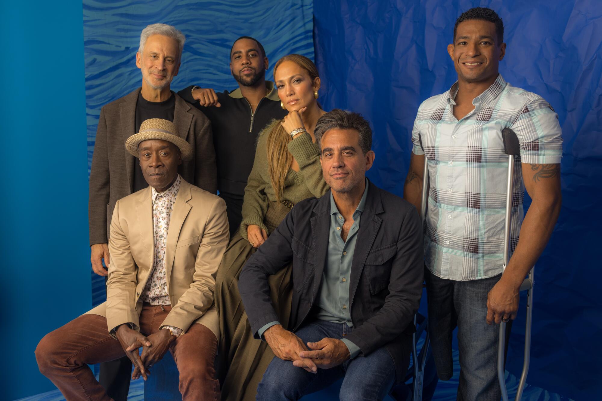 Don Cheadle, William Goldenberg, Jharrel Jerome, Jennifer Lopez, Bobby Cannavale and Anthony Robles.