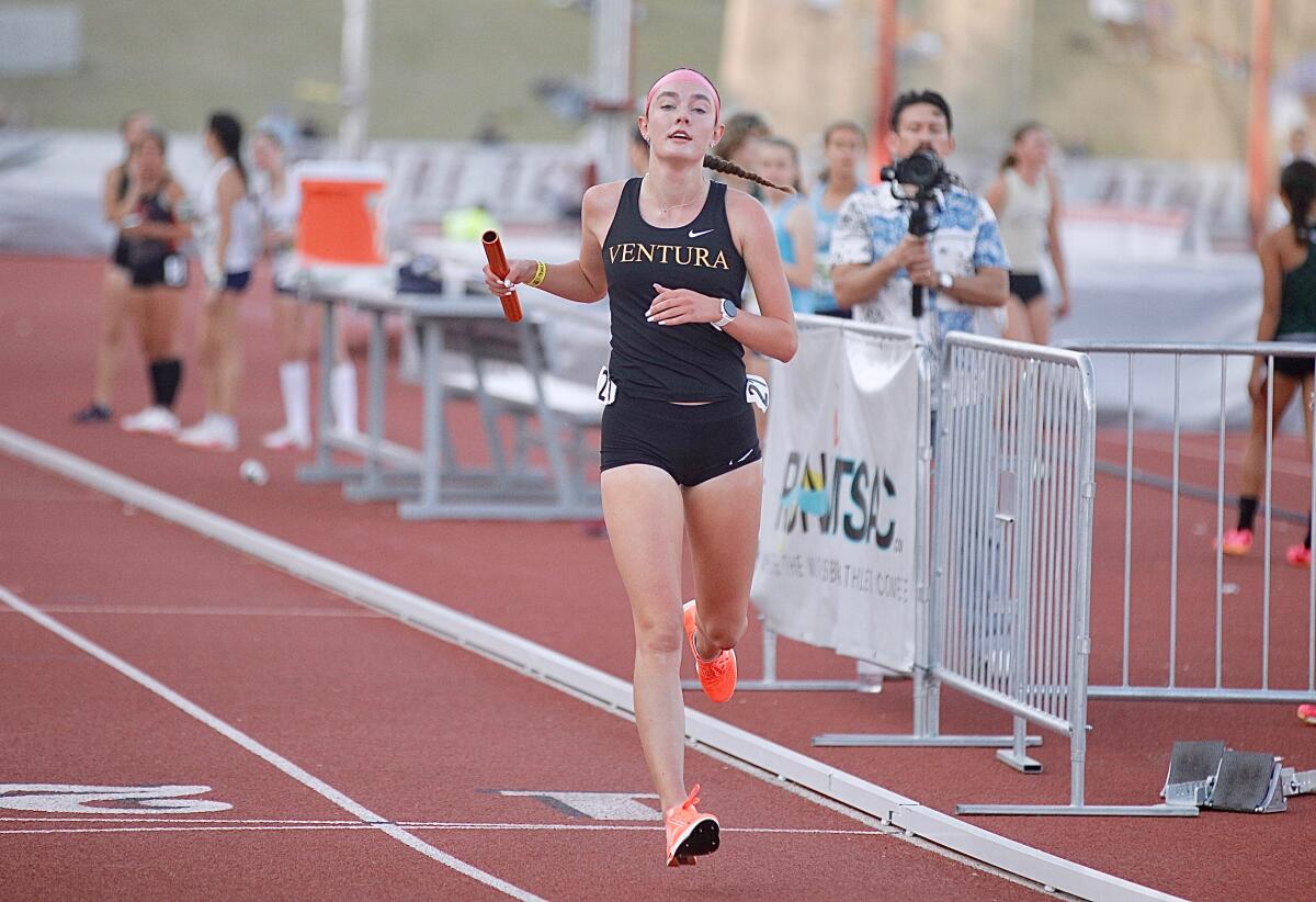 Sadie Engelhardt reaches the finish line.