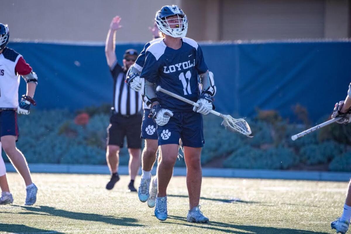 Sophomore Tripp King of Loyola has elite written all over him when it comes to lacrosse.