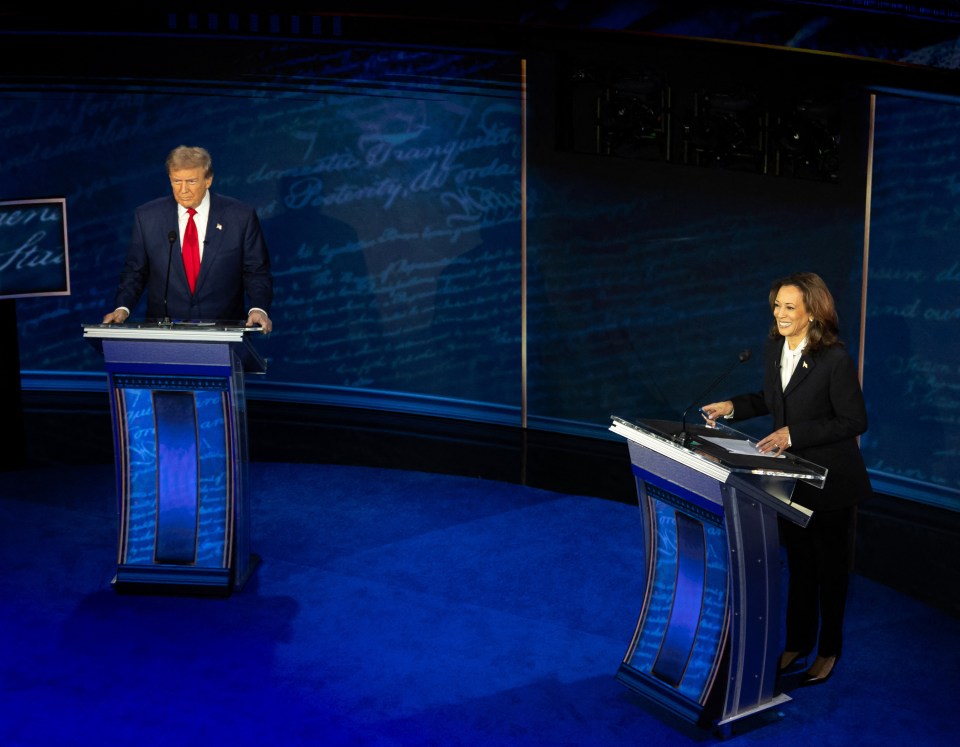 Donald Trump and Kamala Harris face off in their first TV debate