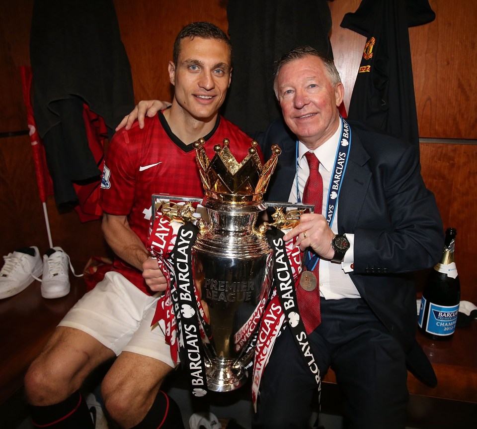 Vidic won 15 major trophies during eight years with Manchester United