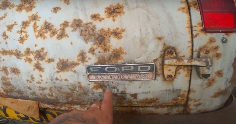 The ultra-rare model was found alongside other rusting motors