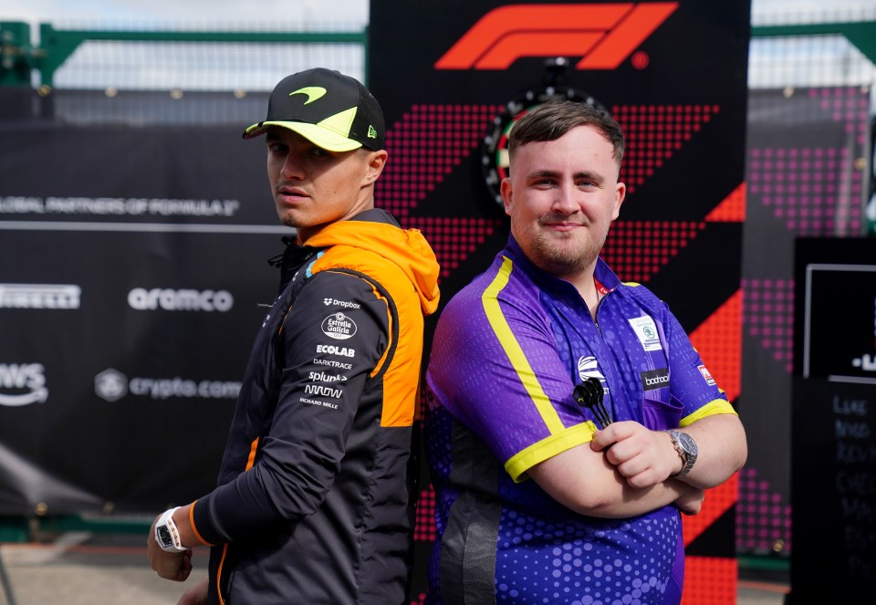 Littler wore the old shirt for the last time publicly at the British Grand Prix