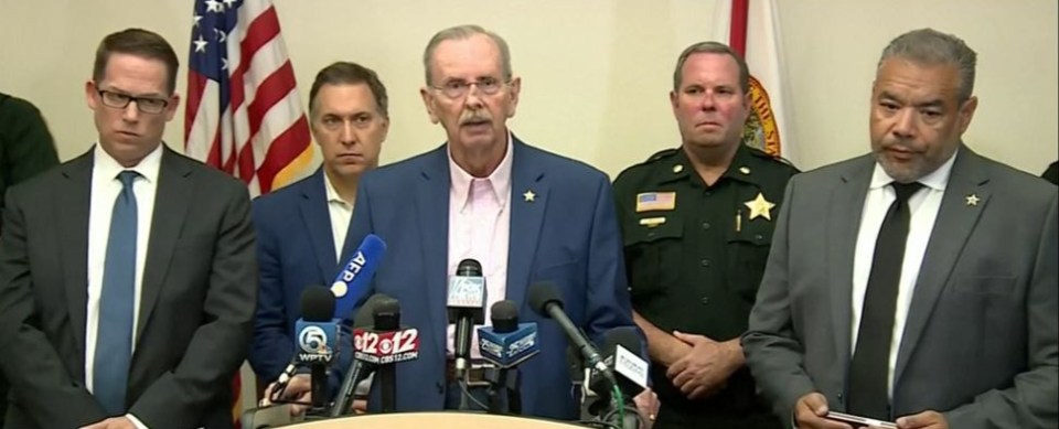 West Palm Beach cops, the Secret Service and the FBI gave a press briefing this afternoon in Florida