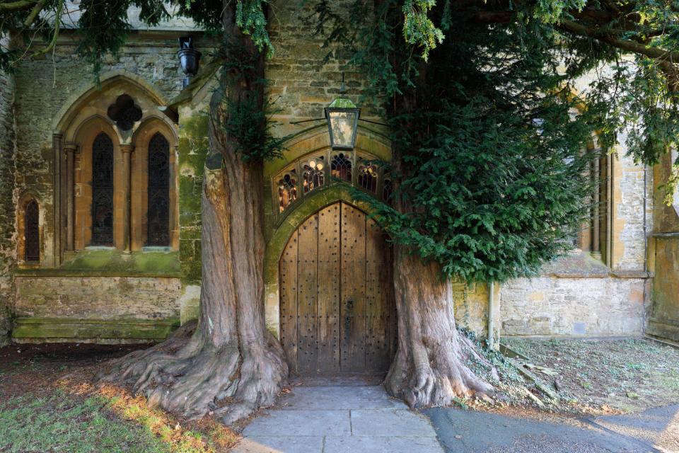 The church's doorway is a must-see for fans of Lord of the Rings