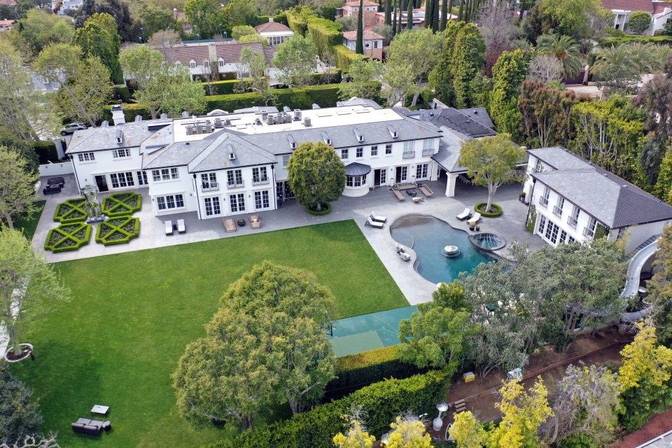 Diddy's mansions in LA, pictured, and Miami were raided in March