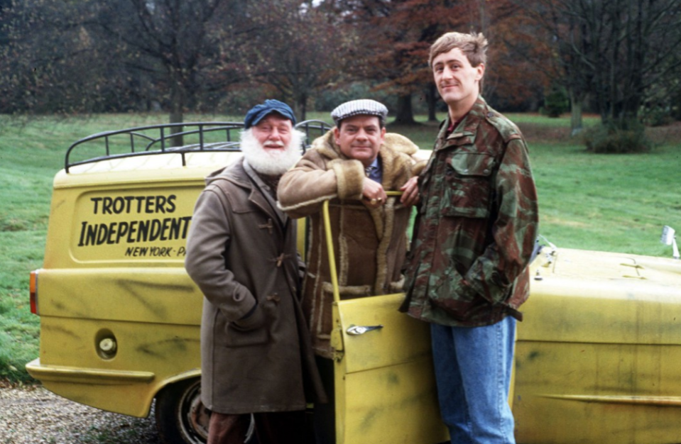 Uncle Albert, Del Boy and Rodney from 'Only Fools And Horses'