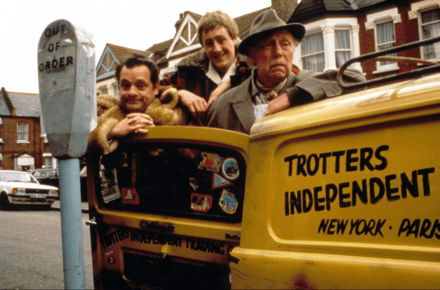 The vehicle was driven by Del Boy and Rodney Trotter on the hit UK show