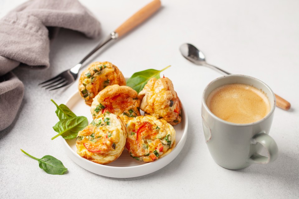 These mini cheese frittatas can be served warm or at room temperature