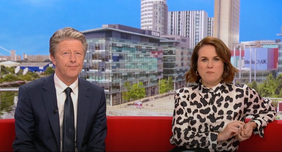 Familiar face Nina Warhurst had to take her seat next to Charlie Stayt this morning