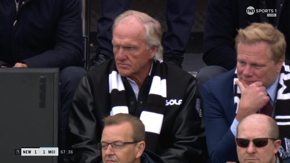 Gregor Norman was spotted at Newcastle vs Man City