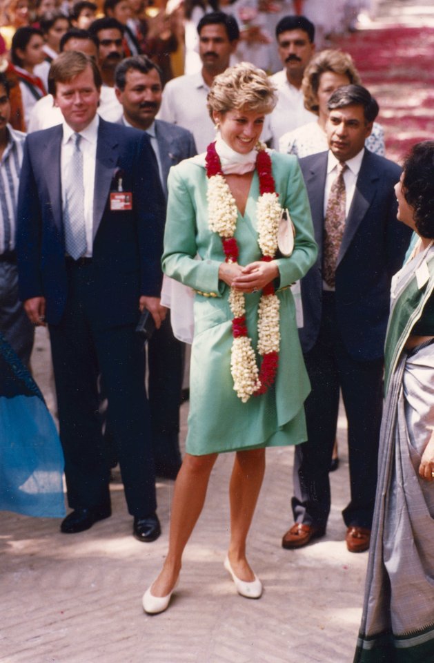 Bodyguard Inspector Ken Wharfe with the late Princess in 1992