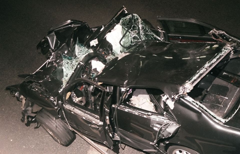 The black Mercedes Benz smashed into the Pont de l'Alma tunnel in Paris on August 31, 1997