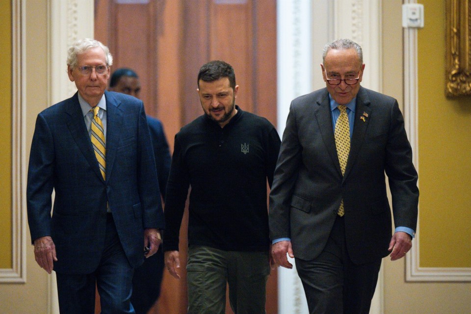 Zelensky has also met with Senate leaders while in Washington