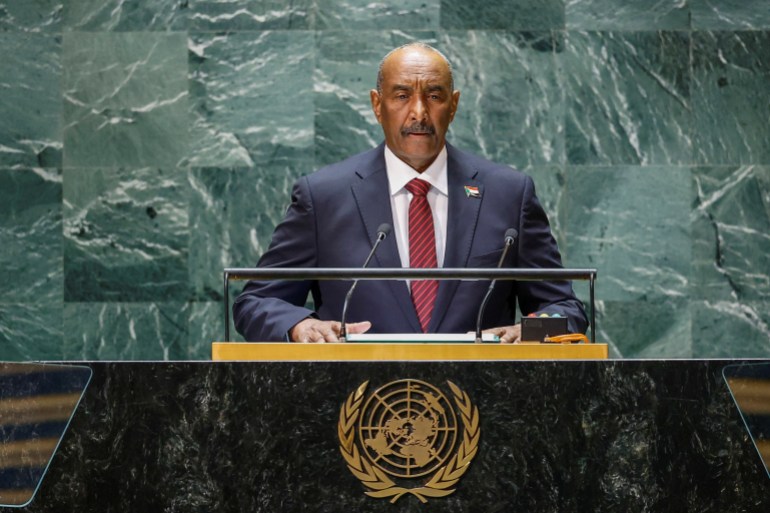 Abdel Fatah al-Burhan at the UN General Assembly, New York