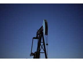 An oil pump jack at the New Harmony Oil Field in Grayville, Illinois, US, on Sunday, June 19, 2022. Top Biden administration officials are weighing limits on exports of fuel as the White House struggles to contain gasoline prices that have topped $5 per gallon. Photographer: Luke Sharrett/Bloomberg