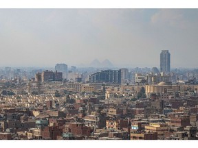 Buildings on the city skyline in Cairo. Photographer: Islam Safwat/Bloomberg