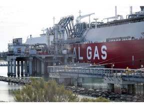 The Aristidis I liquefied natural gas (LNG) tanker docked at the Cheniere Liquefaction facility (CCL) in Corpus Christi, Texas, US, on Monday, Dec. 4, 2023. Cheniere's Corpus Christi Stage 3 expansion is part of the third and biggest wave of new liquefied natural gas supply to enter the global market.