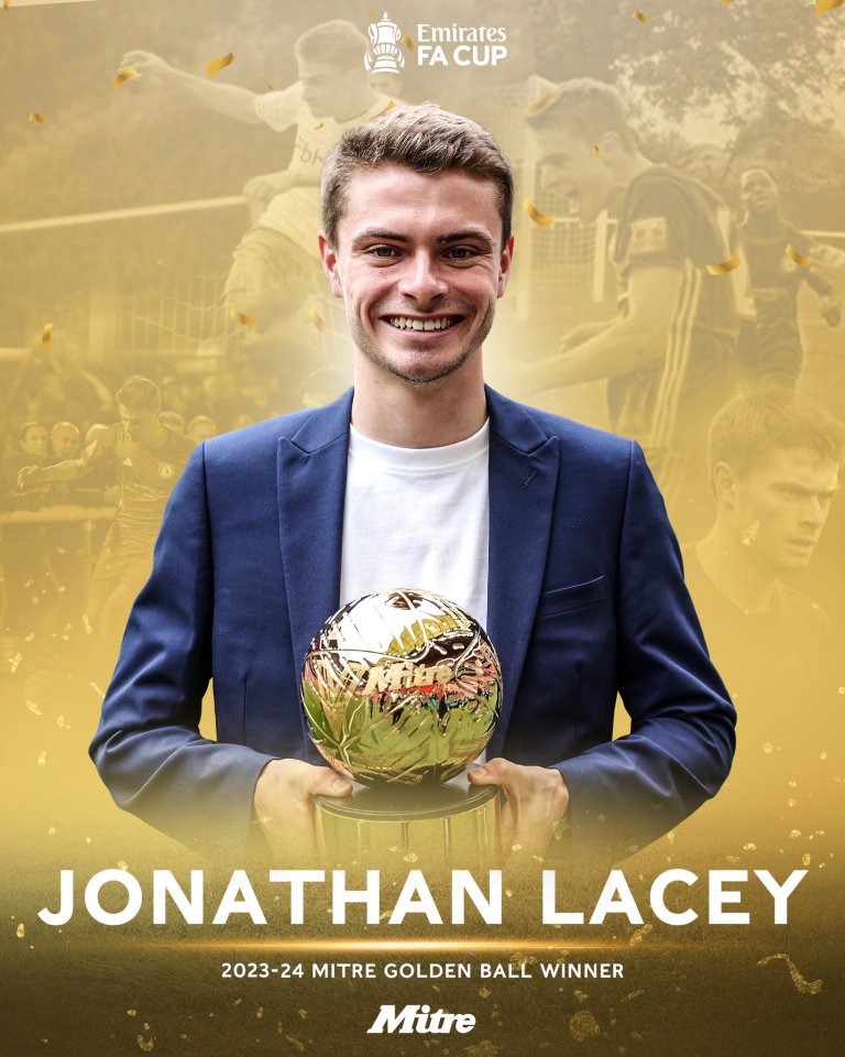 Jonathan Lacey was last season's top goalscorer in the FA Cup