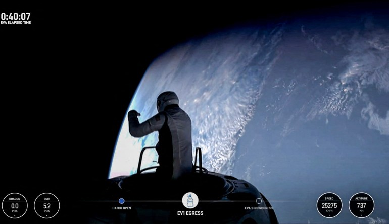 SpaceX makes history with first spacewalks by private citizens